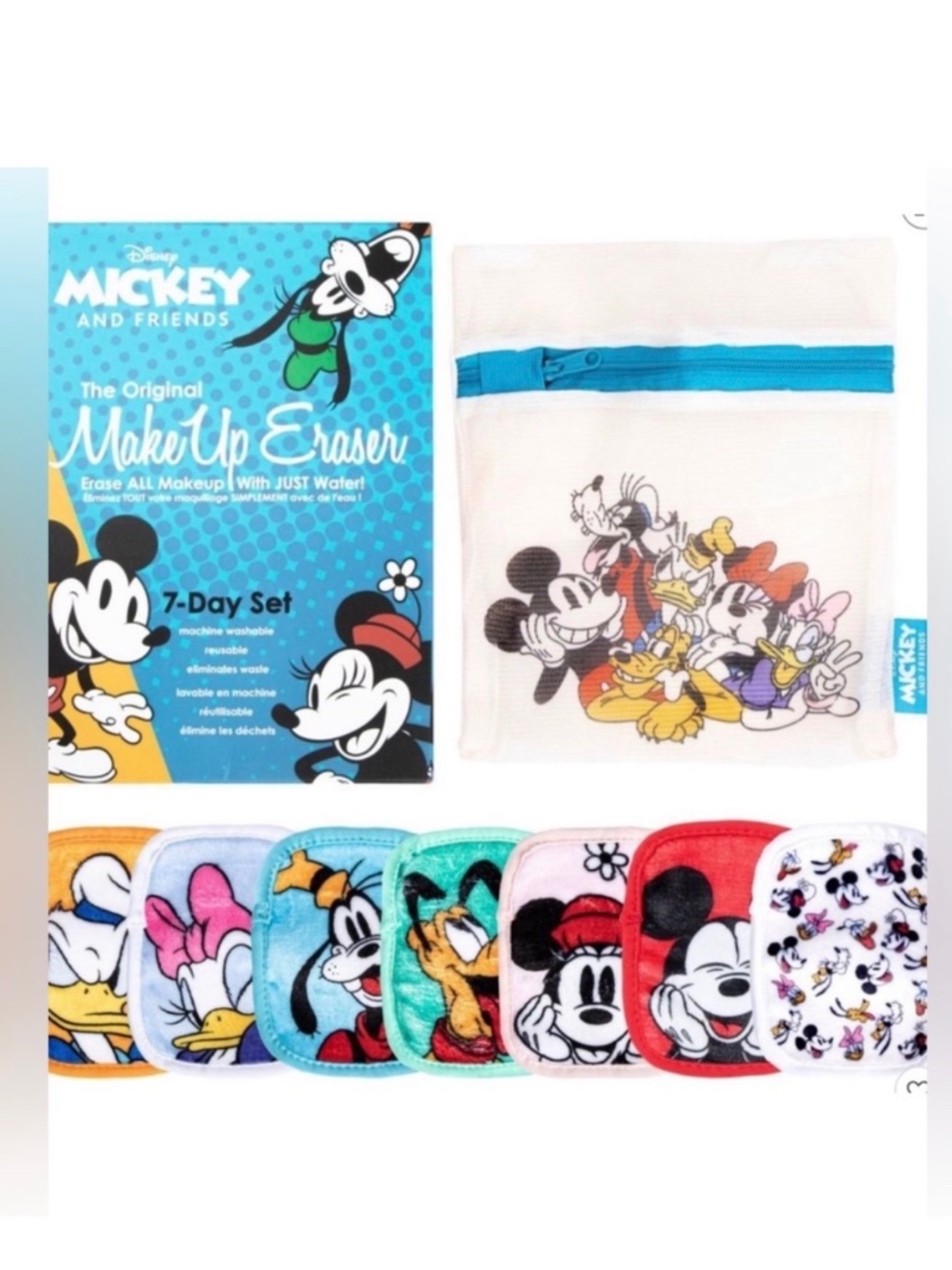 NIB - Disney Mickey and Friends Makeup Erasers Set